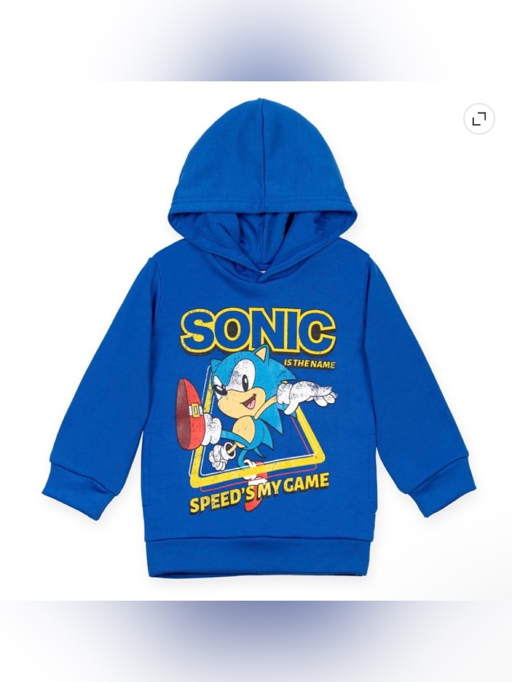 Pre-owned SEGA Sonic the Hedgehog  Boys' Fleece Hoodie Royal Blue/Size: 5T